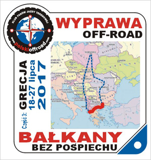 naklejka wyprawy na samochód