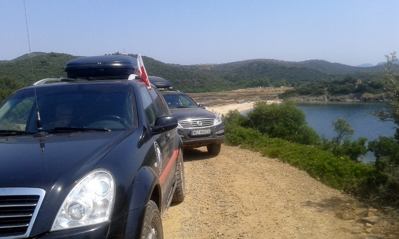 trasa offroad w Grecji