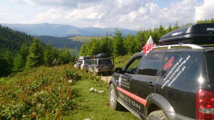 Off-road route in Transylvania, Romania