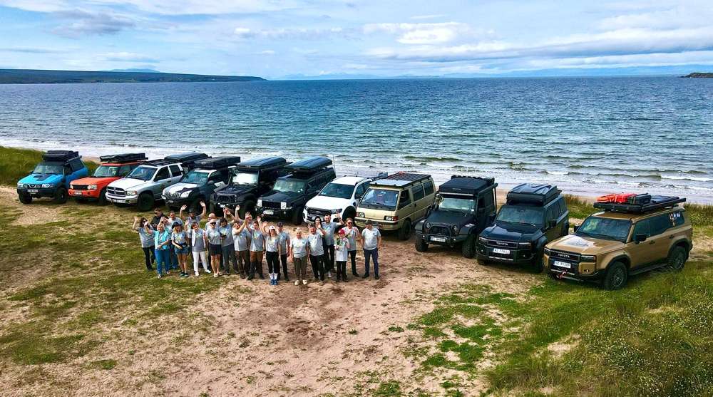 wyprawa off-road Szkocja zdjęcie zbiorowe uczestników wyprawy